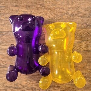 Inflatable Purple and Yellow Bear Toys